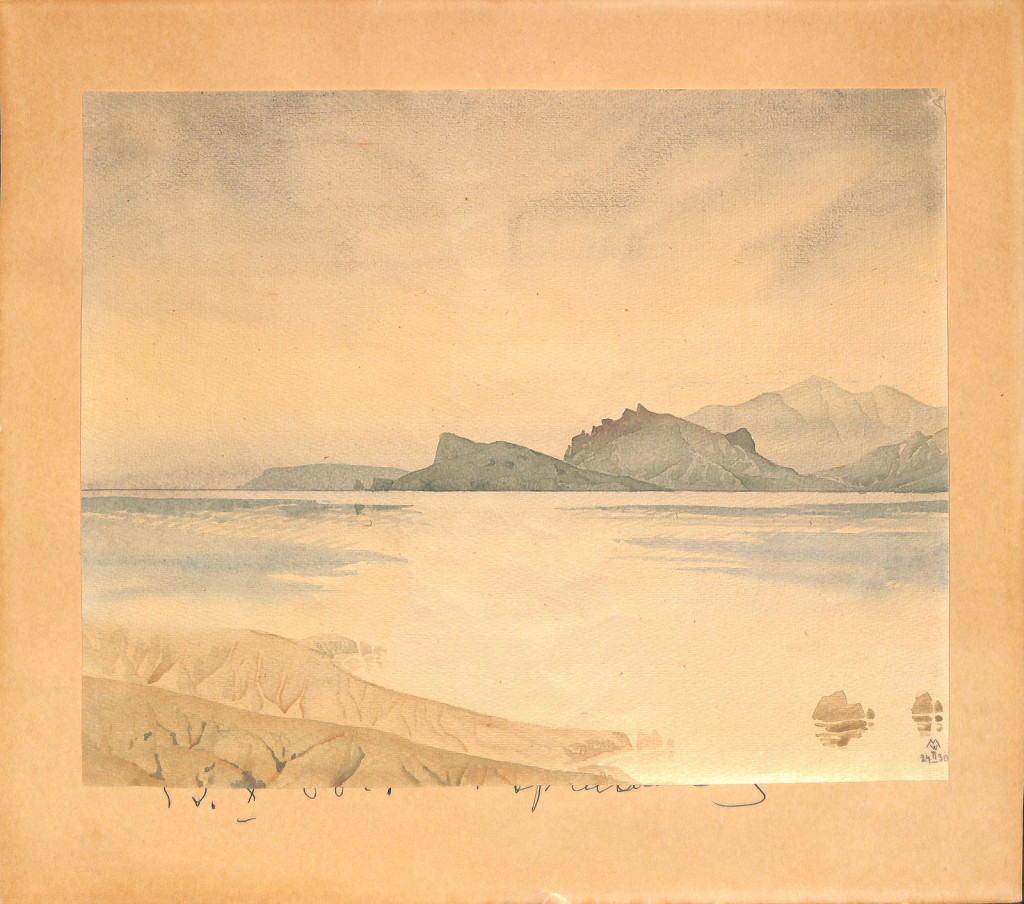 Морской пейзаж. 1930 г. Волошин М.А.